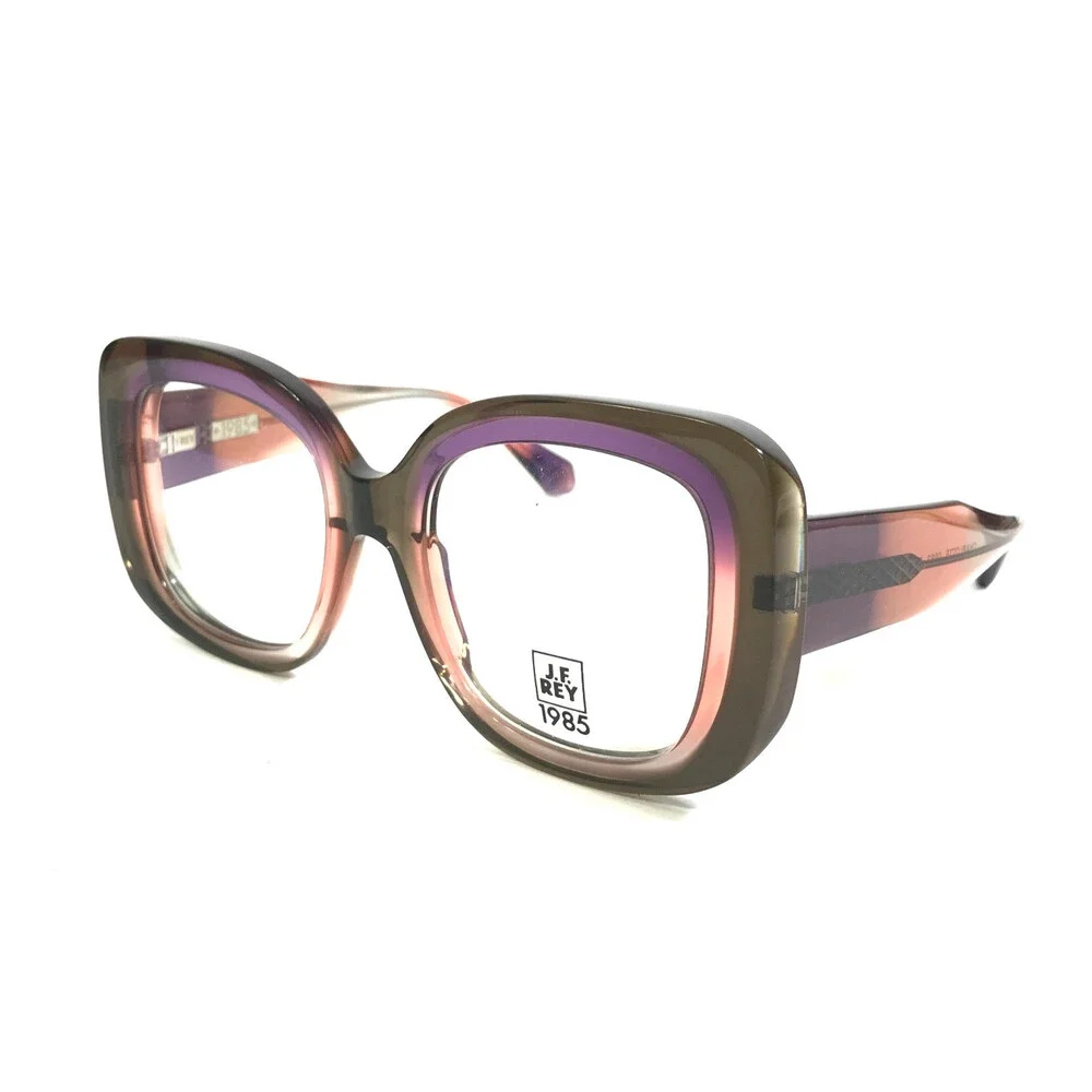 J.F. Rey Eyeglasses Frames CHARLOTTE 0082 BL Blush Brown Pink Purple 52-21-143